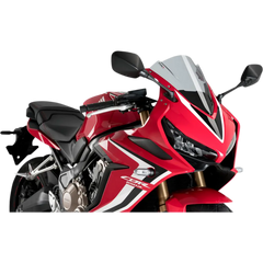 PUIG HI-TECH PARTS Race Windscreen - 13-1/4" - Smoke - CBR650R 3568H