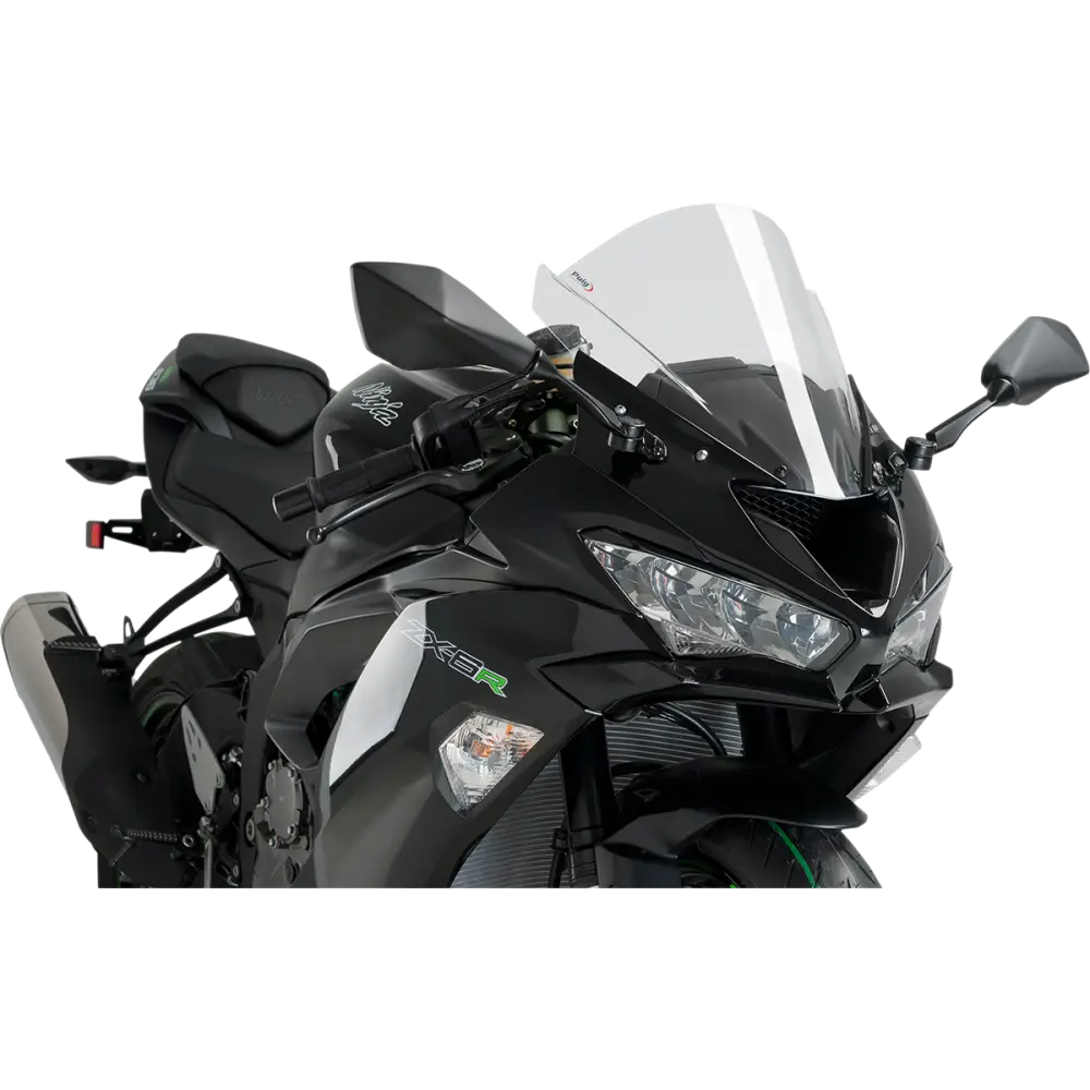 PUIG HI-TECH PARTS Race Windscreen - 13-3/4" - Clear - ZX-6R 3177W-2M