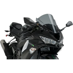 PUIG HI-TECH PARTS Race Windscreen - 13-3/4" - Dark Smoke - ZX-6R 3177F