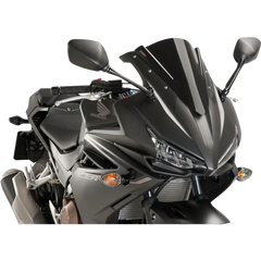 PUIG HI-TECH PARTS Race Windscreen - 13" - Black - CBR500R 8903N