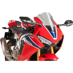 PUIG HI-TECH PARTS Race Windscreen - 13" - Smoke - Honda 9407H