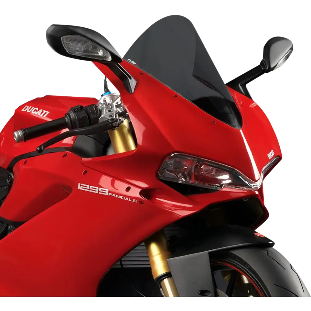 PUIG HI-TECH PARTS Race Windscreen - 14-1/2" - Dark Smoke - Panigale 7621F