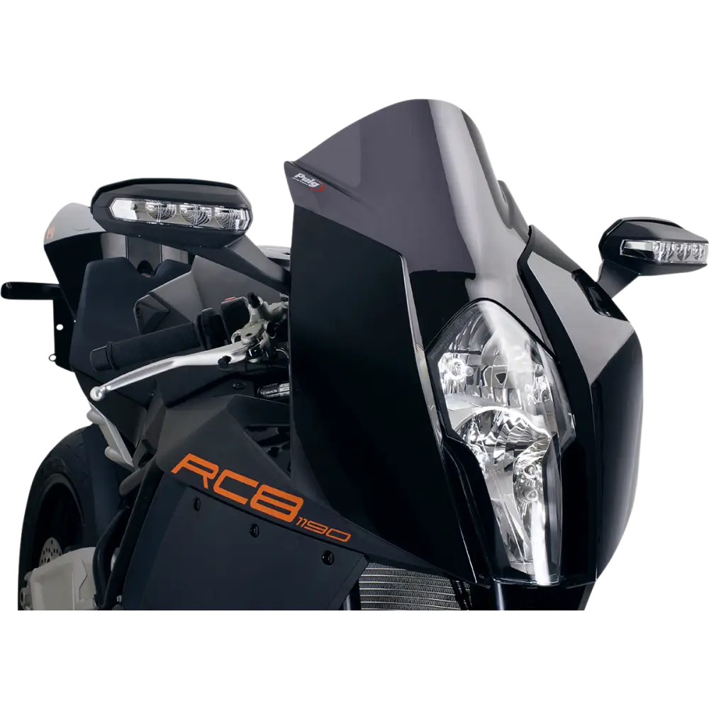 PUIG HI-TECH PARTS Race Windscreen - 14-1/2" - Dark Smoke - RC8 4944F