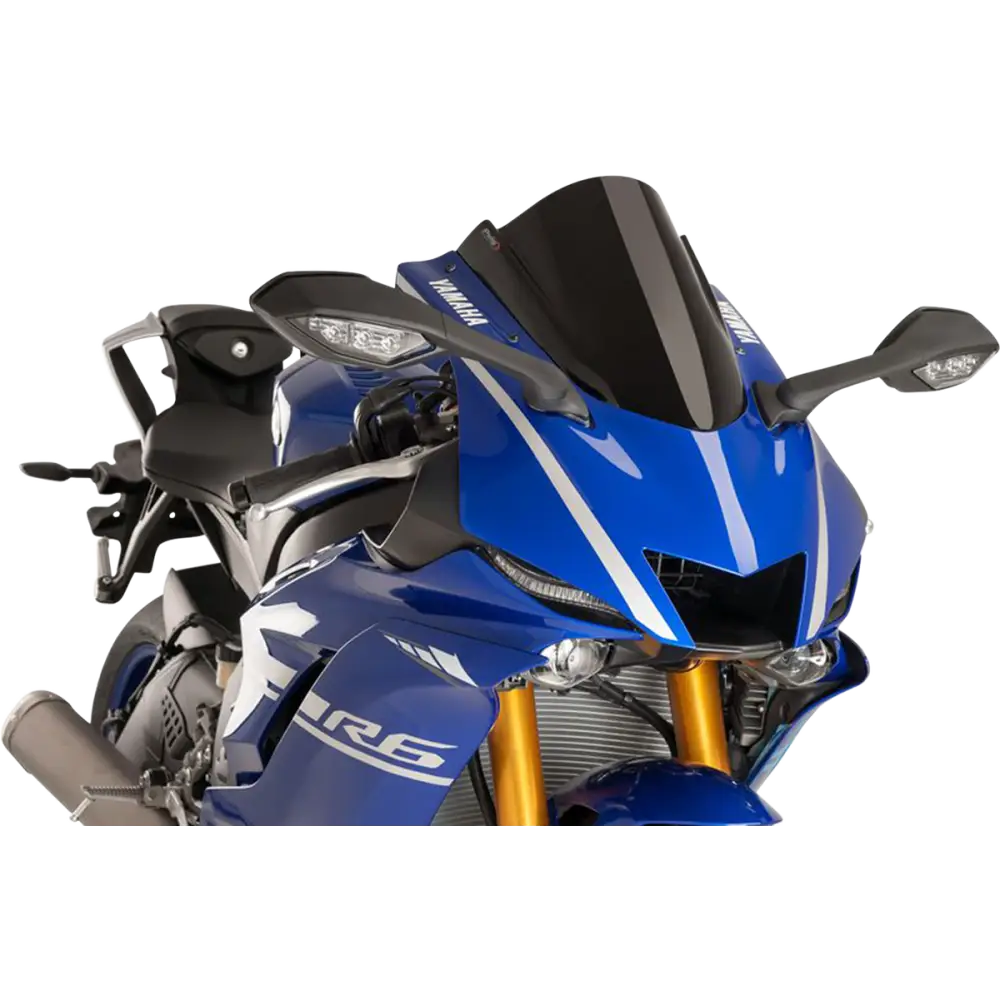 PUIG HI-TECH PARTS Race Windscreen - 14-1/4" - Black - Yamaha 9723N