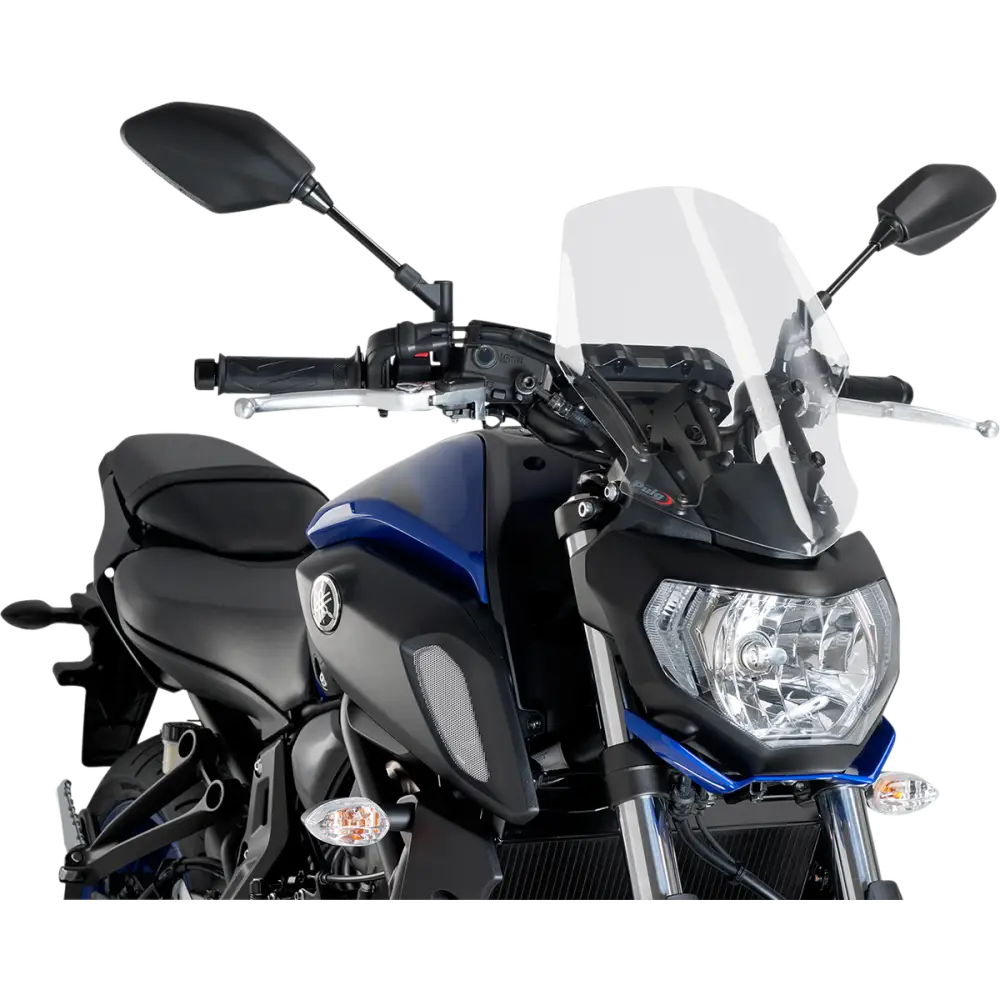 PUIG HI-TECH PARTS Race Windscreen - 14-1/4" - Clear - Tour - Yamaha 9667W