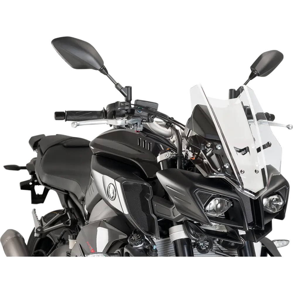 PUIG HI-TECH PARTS Race Windscreen - 14-1/4" - Clear - Yamaha 8917W