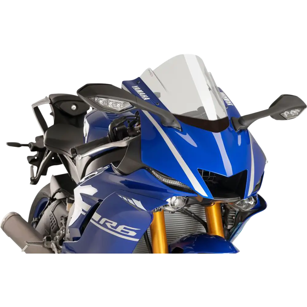 PUIG HI-TECH PARTS Race Windscreen - 14-1/4" - Clear - Yamaha 9723W