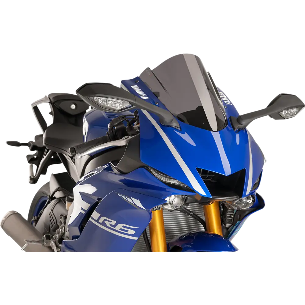 PUIG HI-TECH PARTS Race Windscreen - 14-1/4" - Dark Smoke - Yamaha 9723F