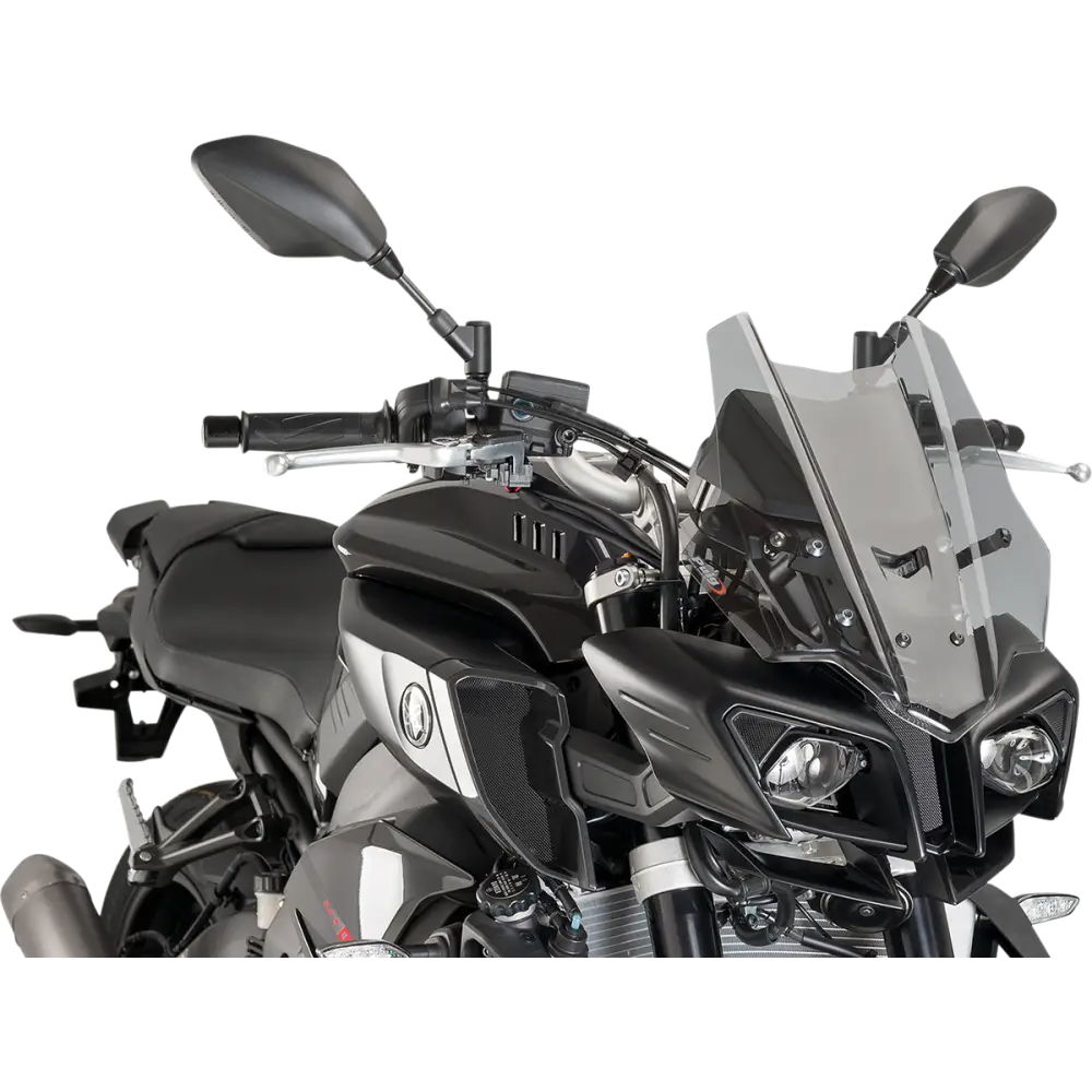 PUIG HI-TECH PARTS Race Windscreen - 14-1/4" - Light Smoke - Yamaha 8917H