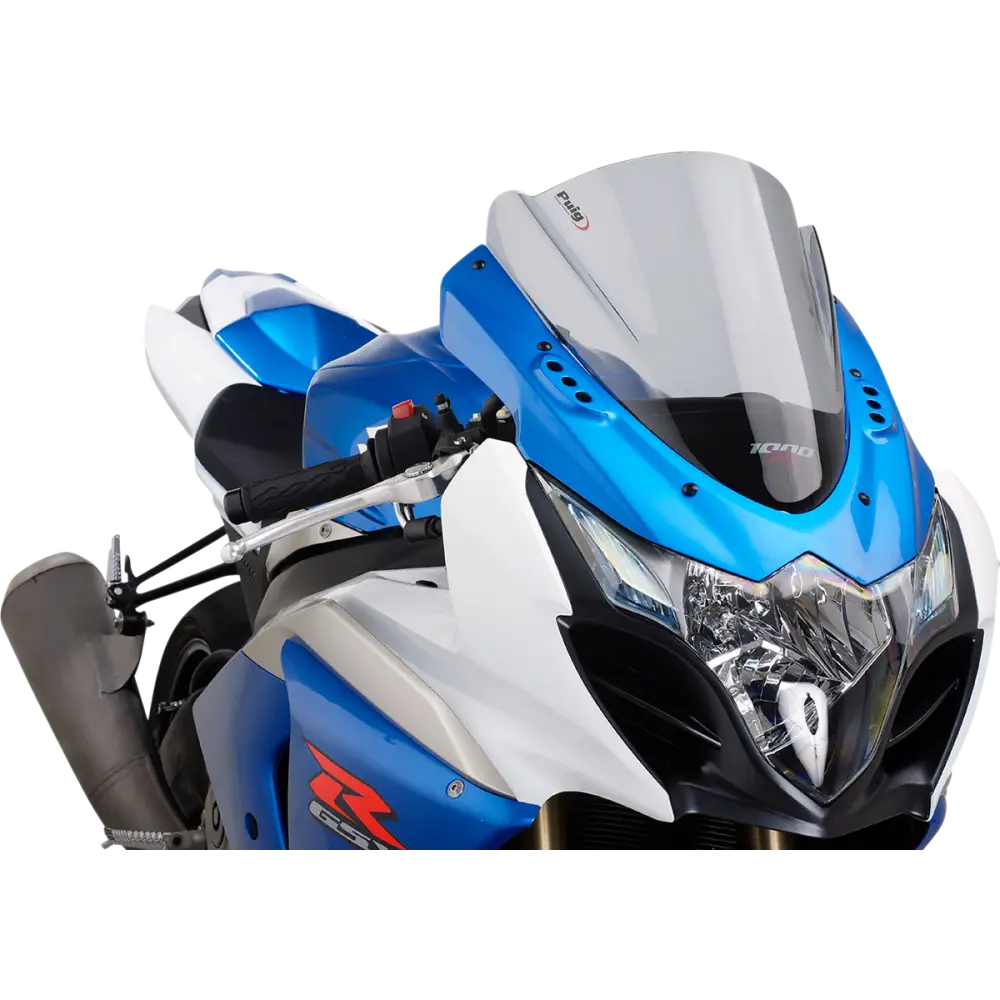 PUIG HI-TECH PARTS Race Windscreen - 14-1/4" - Smoke - GSXR1000 4933H