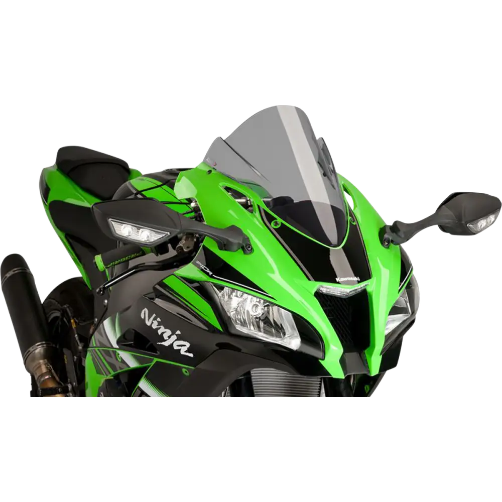 PUIG HI-TECH PARTS Race Windscreen - 14-1/4" - Smoke - ZX10R 8912H