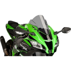 PUIG HI-TECH PARTS Race Windscreen - 14-1/4" - Smoke - ZX10R 8912H