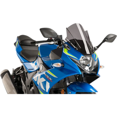 PUIG HI-TECH PARTS Race Windscreen - 14-3/8" - Dark Smoke - Suzuki 9722F