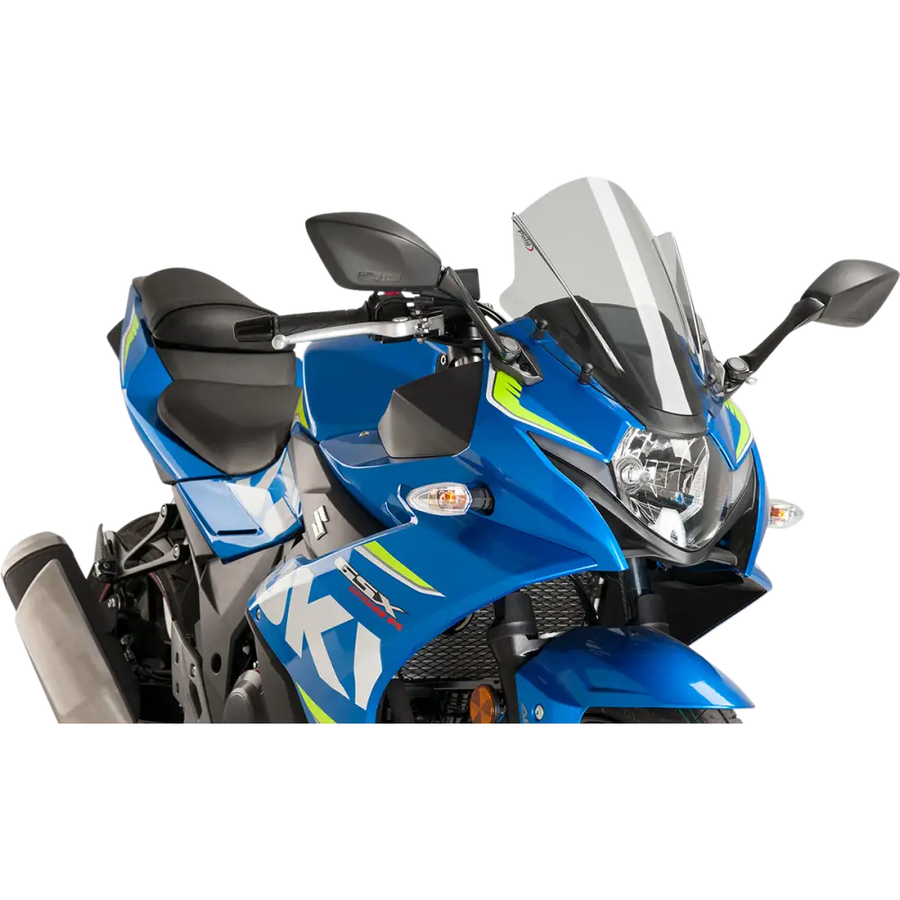 PUIG HI-TECH PARTS Race Windscreen - 14-3/8" - Smoke - Suzuki 9722H