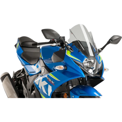 PUIG HI-TECH PARTS Race Windscreen - 14-3/8" - Smoke - Suzuki 9722H