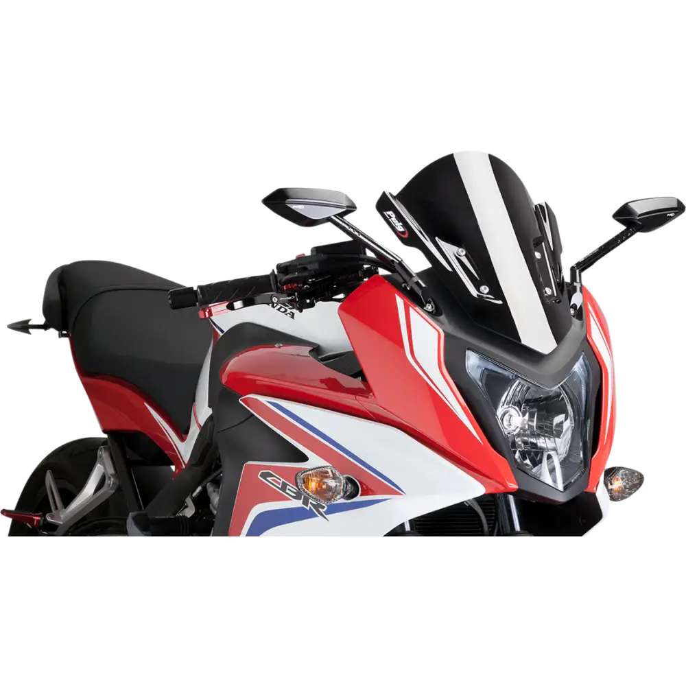 PUIG HI-TECH PARTS Race Windscreen - 14" - Black - CBR650F 7003N