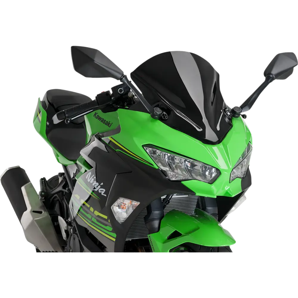 PUIG HI-TECH PARTS Race Windscreen - 15-3/4" - Black - Kawasaki 9976N