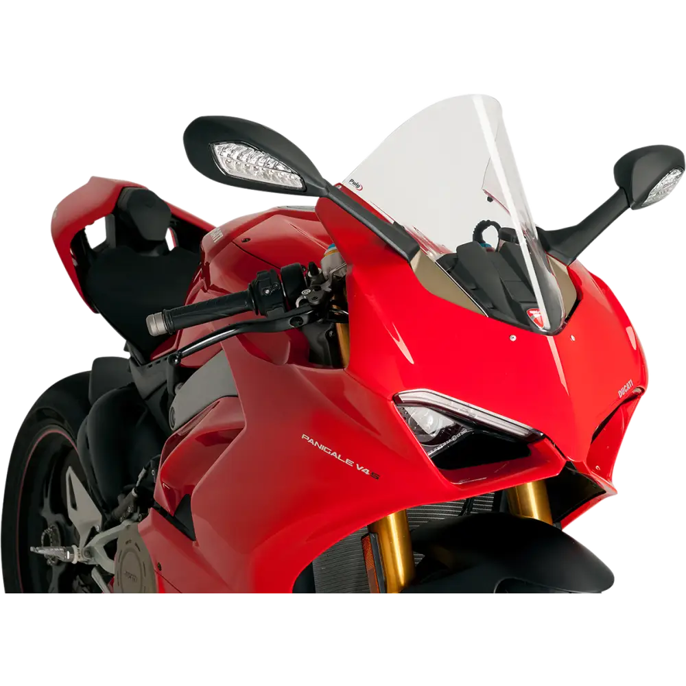 PUIG HI-TECH PARTS Race Windscreen - 15-3/4" - Clear - Ducati 9690W