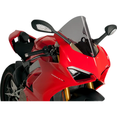 PUIG HI-TECH PARTS Race Windscreen - 15-3/4" - Dark Smoke - Ducati 9690F
