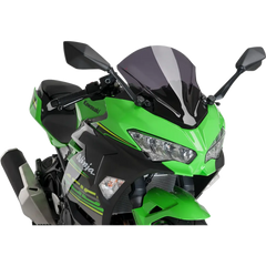 PUIG HI-TECH PARTS Race Windscreen - 15-3/4" - Dark Smoke - Kawasaki 9976F