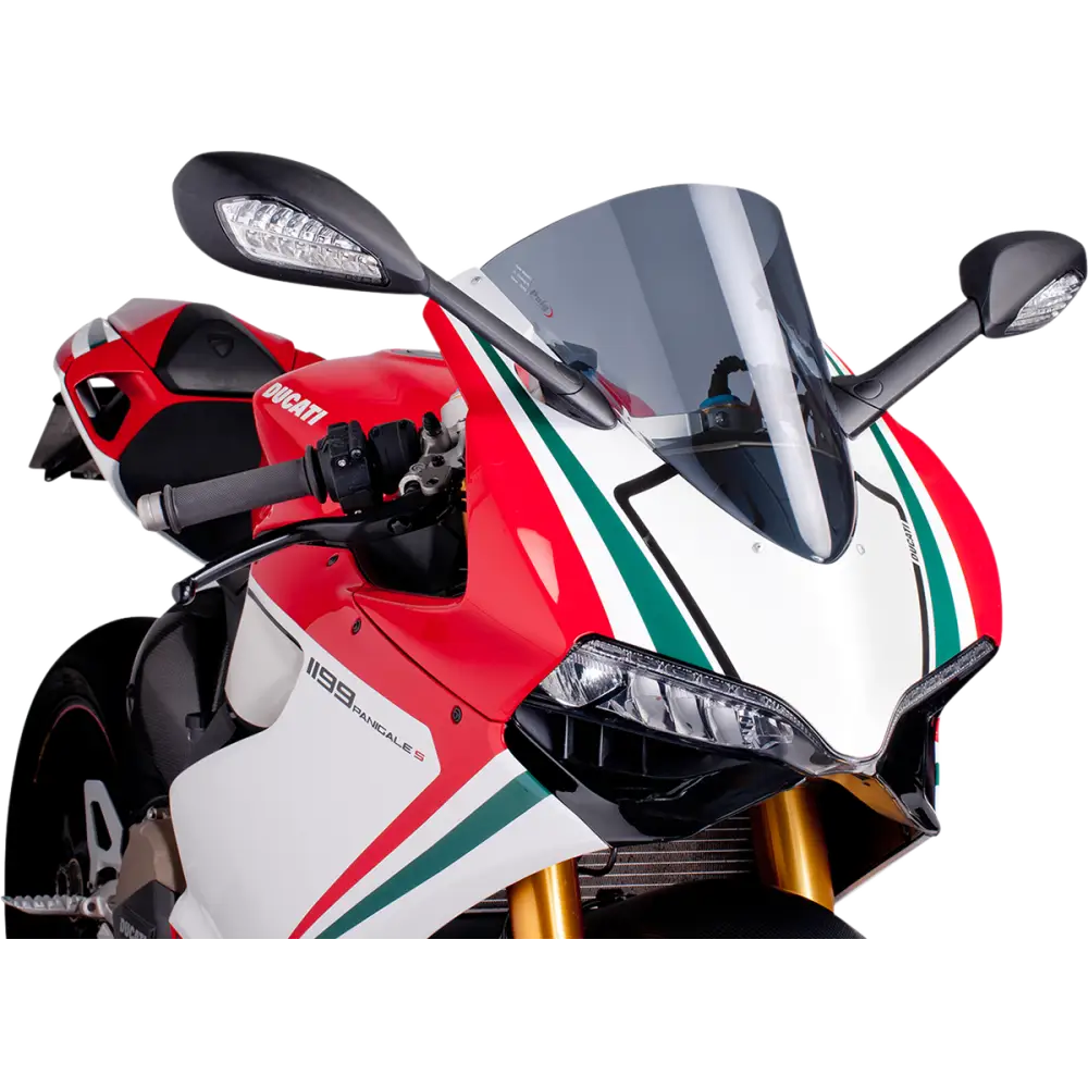 PUIG HI-TECH PARTS Race Windscreen - 15-3/4" - Smoke - Panigale 5990H