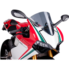 PUIG HI-TECH PARTS Race Windscreen - 15-3/4" - Smoke - Panigale 5990H