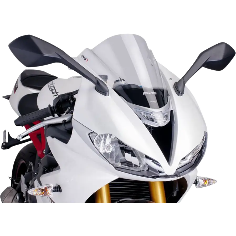 PUIG HI-TECH PARTS Race Windscreen - 15-3/8" - Clear - Triumph 6498W