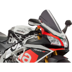 PUIG HI-TECH PARTS Race Windscreen - 15-3/8" - Dark Smoke - RSV4 7614F