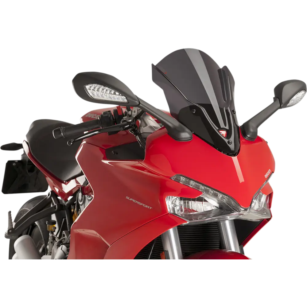 PUIG HI-TECH PARTS Race Windscreen - 16" - Dark Smoke - Ducati 9434F