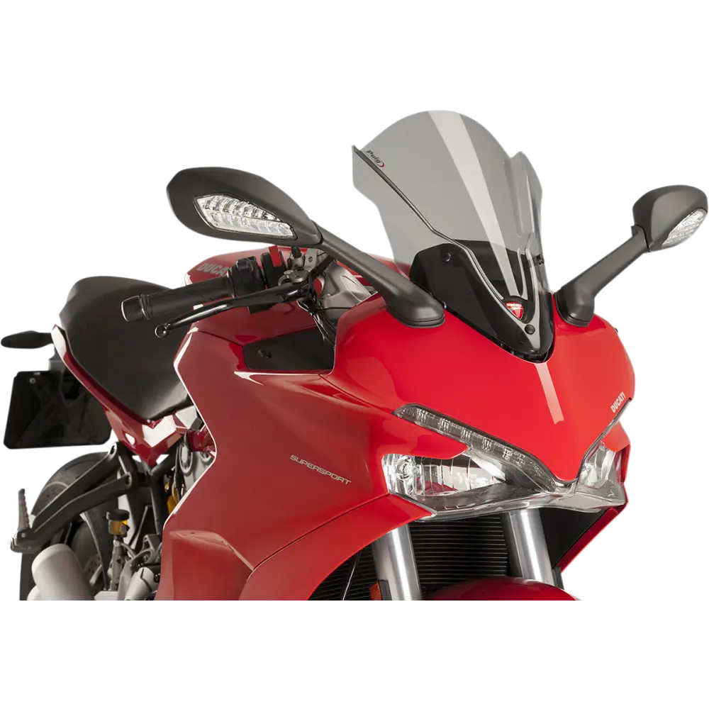 PUIG HI-TECH PARTS Race Windscreen - 16" - Light Smoke - Ducati 9434H
