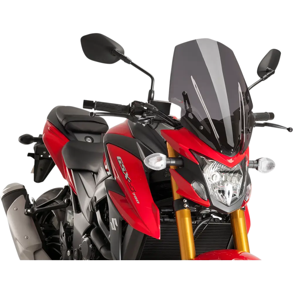 PUIG HI-TECH PARTS Race Windscreen - 17-1/4" - Dark Smoke - Suzuki 9436F