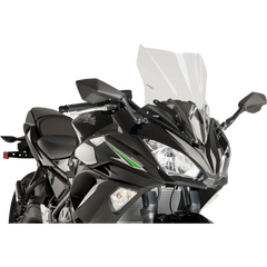 PUIG HI-TECH PARTS Race Windscreen - 17-3/4" - Clear - Kawasaki 9711W