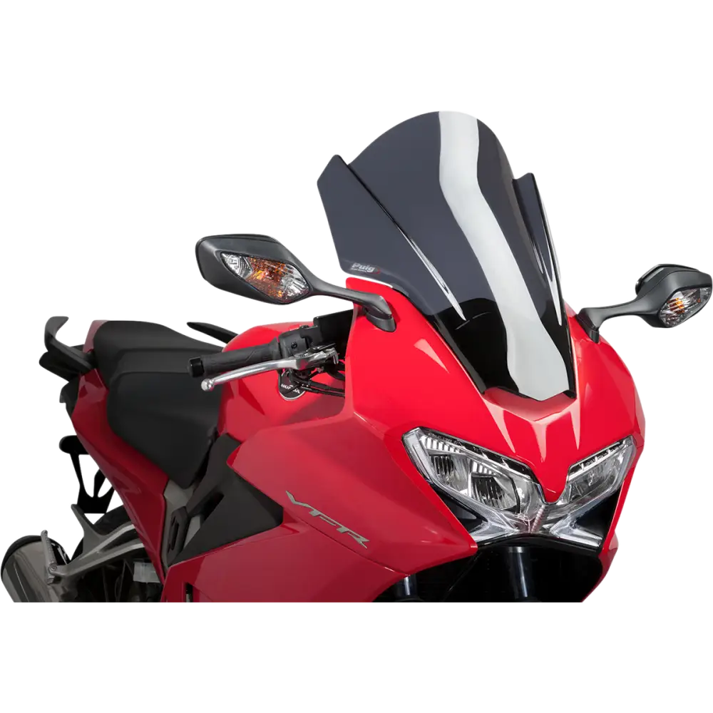 PUIG HI-TECH PARTS Race Windscreen - 17" - Dark Smoke - Honda 7007F