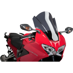 PUIG HI-TECH PARTS Race Windscreen - 17" - Dark Smoke - Honda 7007F