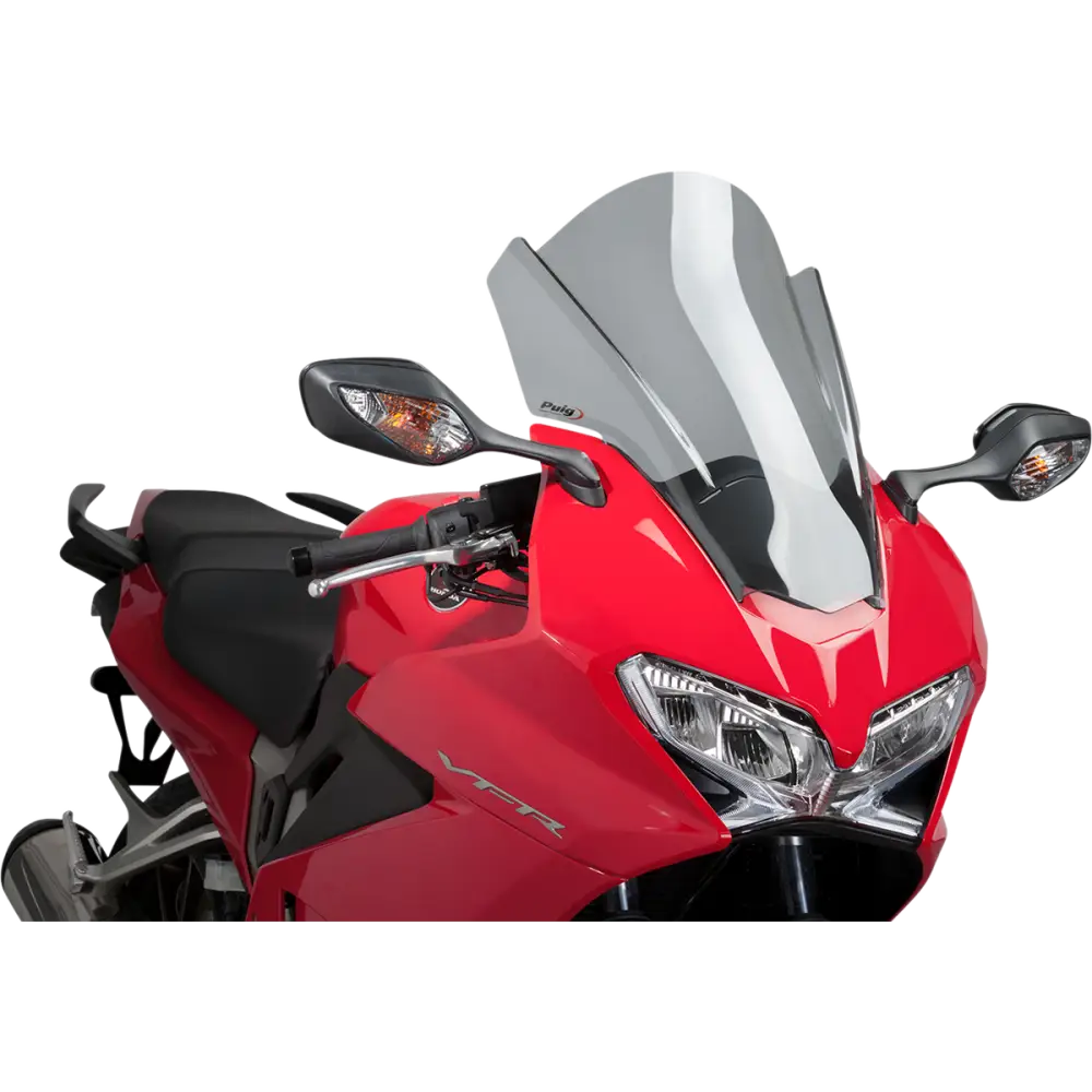 PUIG HI-TECH PARTS Race Windscreen - 17" - Light Smoke - Honda 7007H