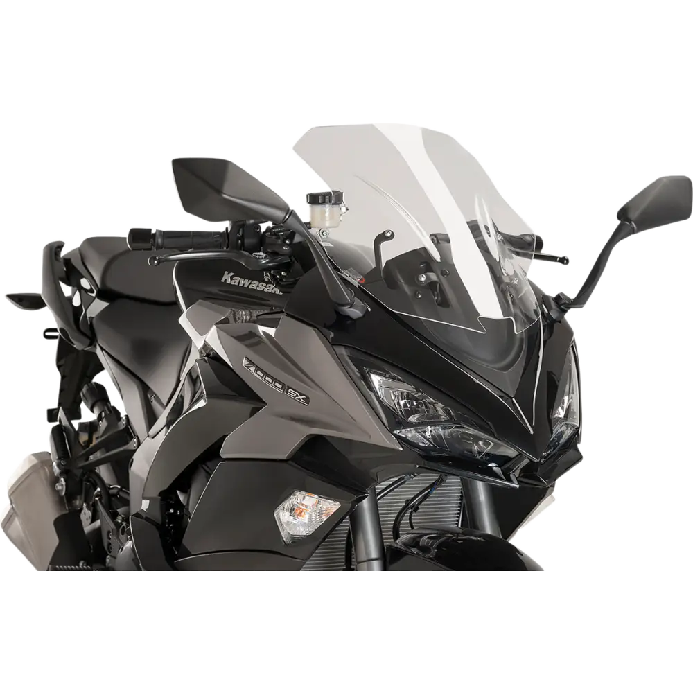PUIG HI-TECH PARTS Race Windscreen - 18-1/2" - Clear - Kawasaki 9408W