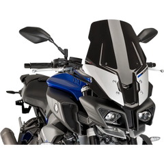 PUIG HI-TECH PARTS Race Windscreen - 19-3/4" - Black - Yamaha 8918N