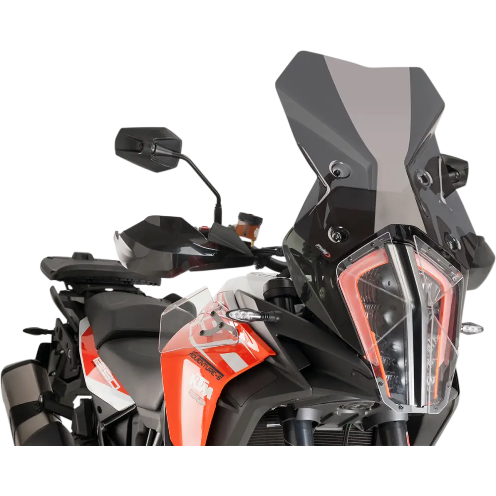 PUIG HI-TECH PARTS Race Windscreen - 19-3/8" - Dark Smoke - KTM 9717F