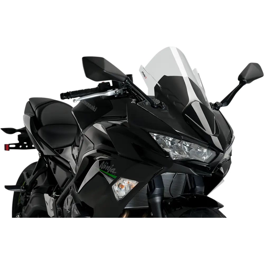 PUIG HI-TECH PARTS Race Windscreen - 19" - Clear - Kawasaki 3881W