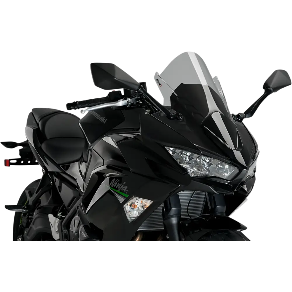 PUIG HI-TECH PARTS Race Windscreen - 19" - Smoke - Kawasaki 3881H