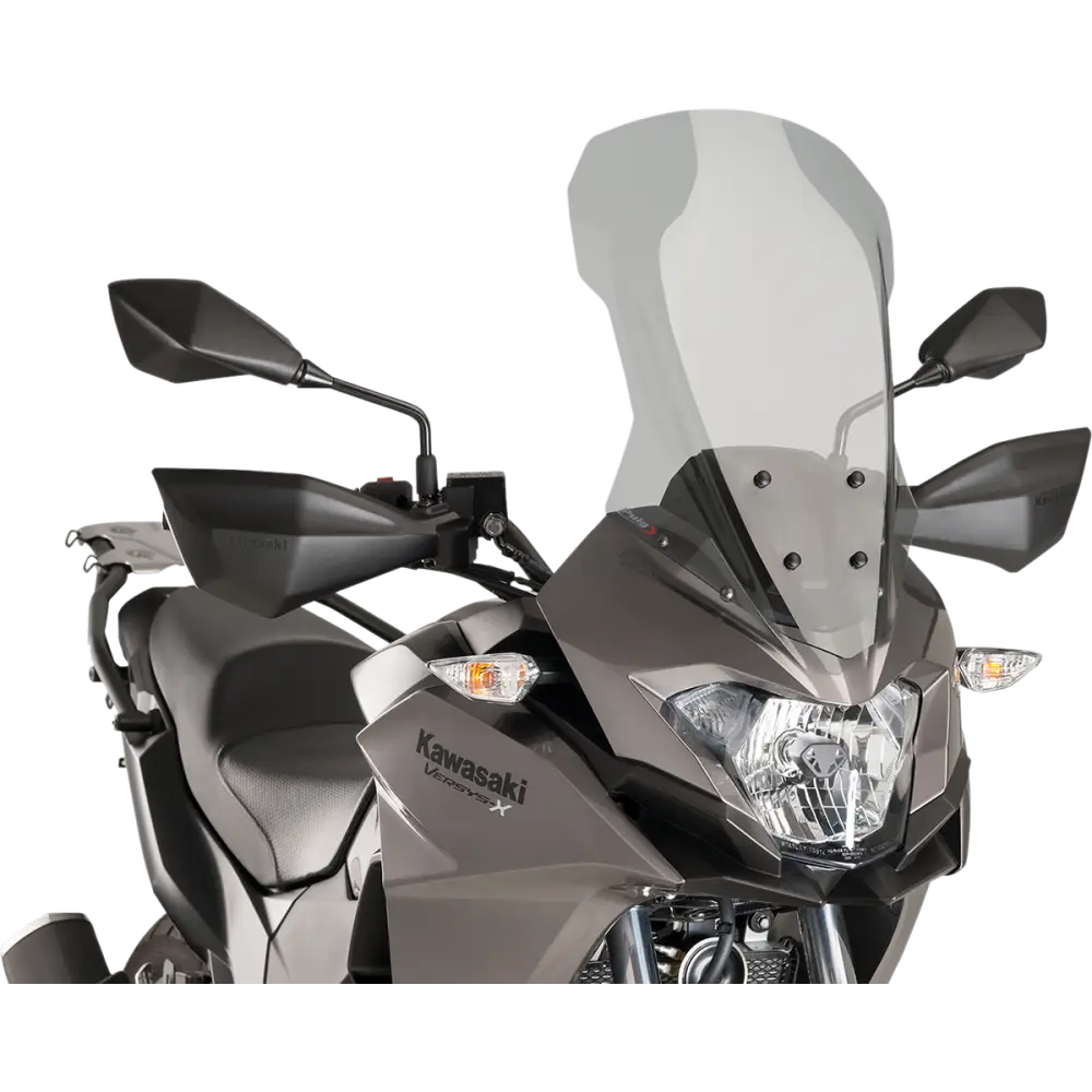 PUIG HI-TECH PARTS Race Windscreen - 20-1/2" - Smoke - Kawasaki 9710H
