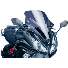 PUIG HI-TECH PARTS Race Windscreen - 21-1/4" - Dark Smoke - Ninja 650 5998F