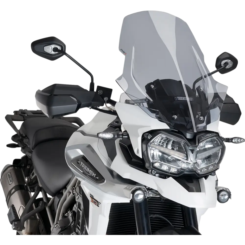PUIG HI-TECH PARTS Race Windscreen - 24-1/2" - Light Smoke - Tiger 9613H
