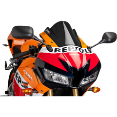 PUIG HI-TECH PARTS Race Windscreen - 9-1/2" - Black - CBR600RR 6478N