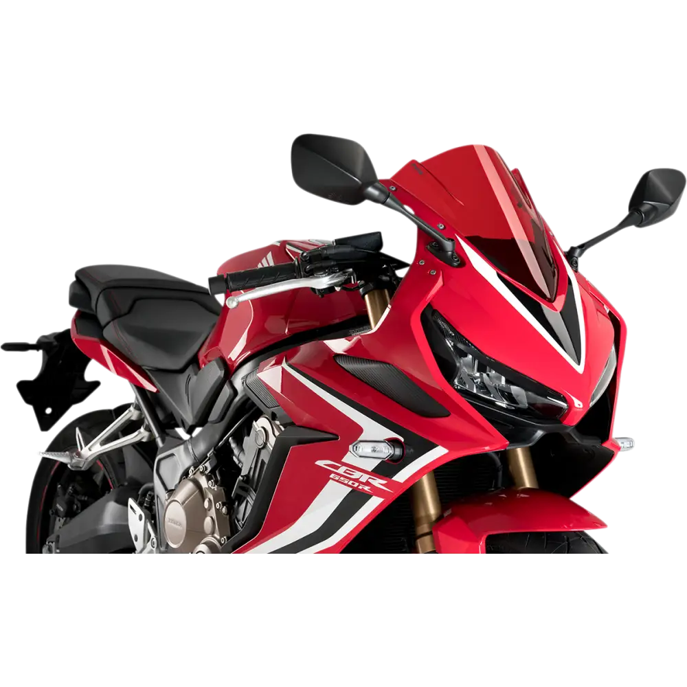 PUIG HI-TECH PARTS Race Windscreen - Red - CBR650R 3568R