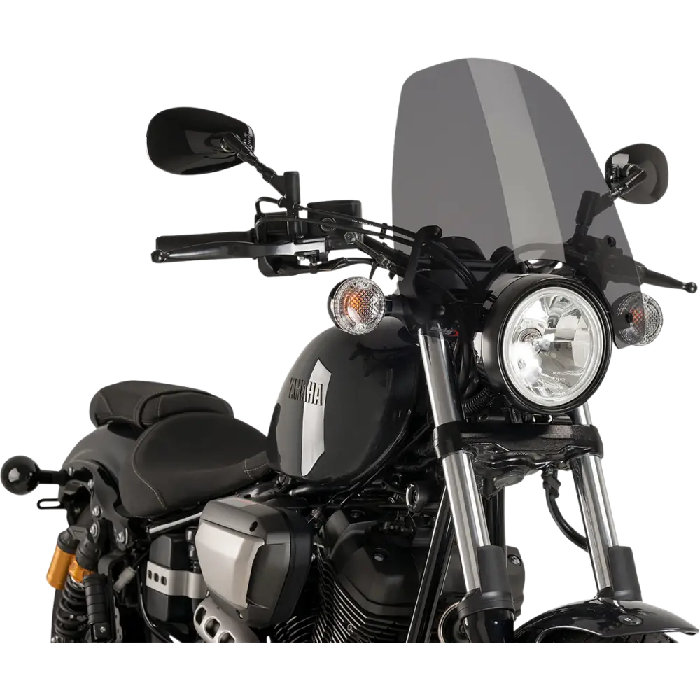 PUIG HI-TECH PARTS Touring Naked New Generation - 18-7/8" - Dark Smoke - Yamaha 9438F