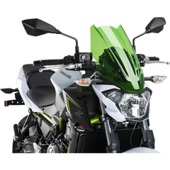 PUIG HI-TECH PARTS Touring Naked New Generation Windscreen - 18-1/8" - Green - Kawasaki 9369V