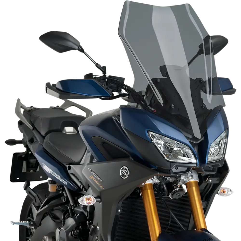 PUIG HI-TECH PARTS Touring Windscreen - 25-3/8" - Dark Smoke - Yamaha 3762F