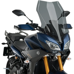PUIG HI-TECH PARTS Touring Windscreen - 25-3/8" - Dark Smoke - Yamaha 3762F