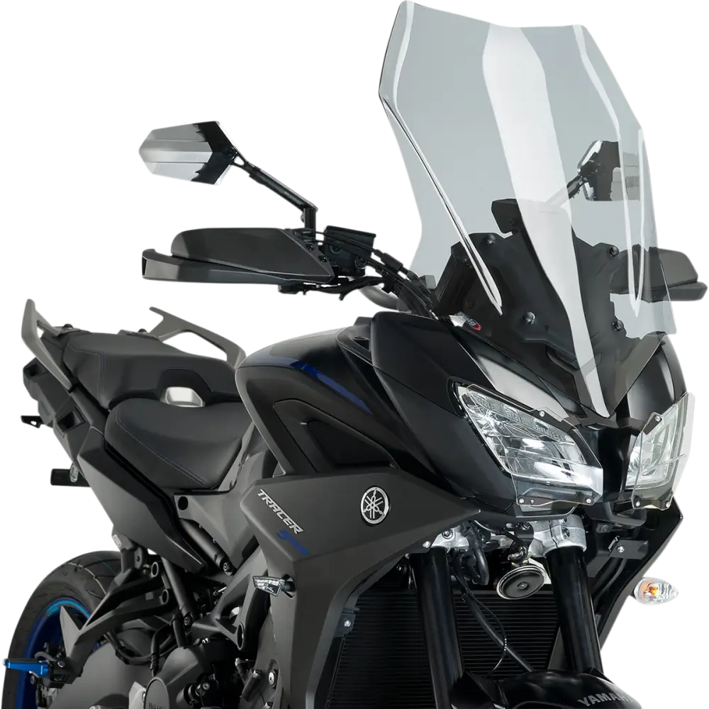 PUIG HI-TECH PARTS Touring Windscreen - 25-3/8" - Light Smoke - Yamaha 9725H